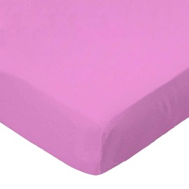 SheetWorld Baby Fitted Playard Sheet, 100% Cotton Flannel Sheet, Unisex Boy Girl, Flannel FS3A - Hot Pink, Made in USA, Travel Crib Lite, and All 24 x 42 Mattresse