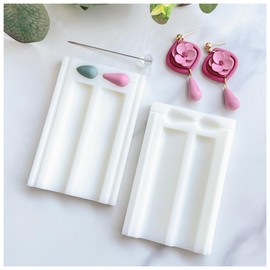 Keoker Polymer Clay Bead Roller & Bead Hole Maker, Polymer Clay Earring Tool, Clay Molds for Jewelry, Piercing Tool Kit