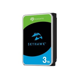 Seagate SkyHawk ST3000VX015 3TB Internal Hard Drive HDD, Video Recording up to 64 Cameras, 3.5 Inch, 64 MB Cache, SATA 6GB/s, Silver, FFP, incl. 3 Year Rescue Service