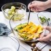 Ecentaur Glass Baking Bowl Large Salad Bowl for Oven/Microwave/Freezer Glass