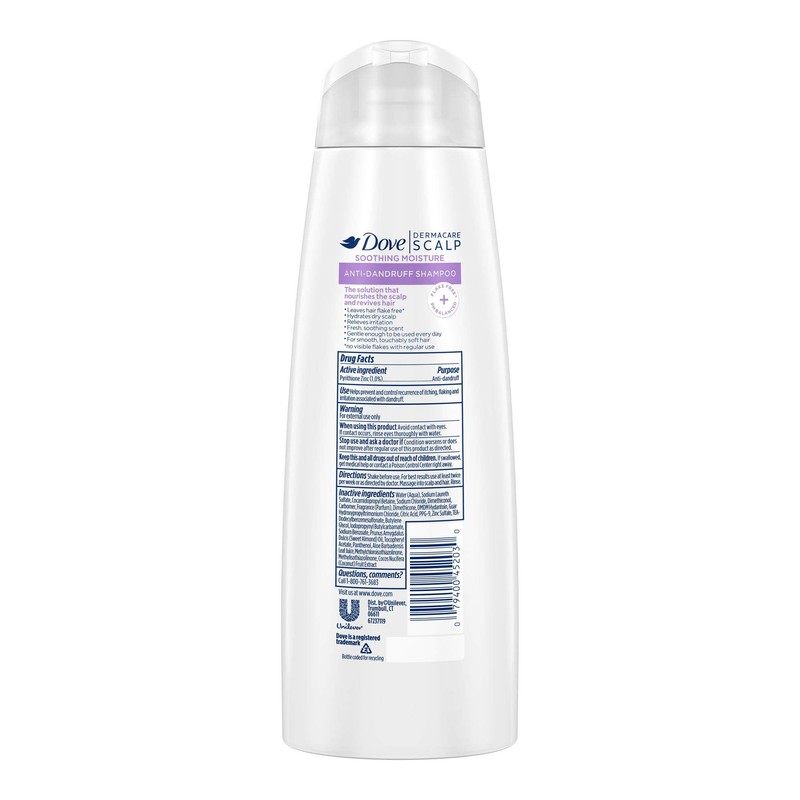 Dove Dermacare Scalp Anti-Dandruff Shampoo Soothing Moisture 12 oz