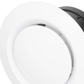 Adjustable Air Vent ABS Wall Mounted Flexible Space Saving Round Soffit Air Vent for Bathroom Library (6 Inch)