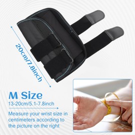 Wisebom Handgelenk Bandagen Verstellbare, Handgelenkstütze mit Metallschiene-Stabilisator Unisex, Tag-Nacht-Handgelenkbandage für Arthritis Verstauchung Sportschut (Linke)
