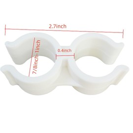 SZYNLIF 8 Pcs Bimini Boat Clip for Anti Rattle Bimini Brace Security Boat Accessories Bimini Top Pole Clips Holder Bimini Pole Clips Bimini Top Clips Bimini Clip Nylon White