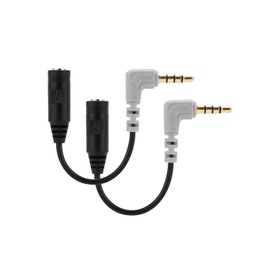 Alphatec Replacement SC4 Microphone Cable for Rode, 3.5 mm TRS to TRRS Adapter Connect Smartphones, Tablets with Rode VideoMic Go, VideoMicro and BOYA Mic Lavalier Microphone Pack of 2