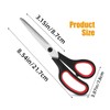 Scissors 3-Piece, 8-inch Multi-Purpose Scissors with Thick, Sharp Blades, Comfortable