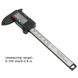 Electronic Digital Caliper, Carbon Fiber Digital Caliper Measuring Tool Micrometer with LCD Screen for DIY Household