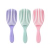 Shell-shaped Elastic Hair Brush Shampoo Brush Green 4ea