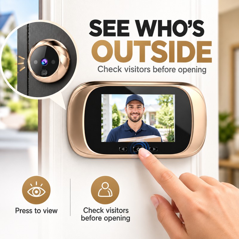 2.8 Inch Digital Door Peephole Camera with LCD Screen –