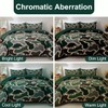 Holawakaka Boys Dinosaur Camouflage Comforter Set with Sheets, Twin Size