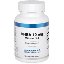 Douglas Laboratories DHEA 10 mg Capsules - Micronized - Supports Hormone Balance, Immunity, Brain, Bone Health & Metabolism* - Non-GMO - 100 Vegetarian Capsules