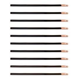 Yishenyishi Pack of 10 Curved Jumbo Bobby Pins,Hair Clips (Black-10pcs)
