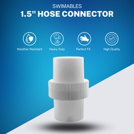Swimables Vacuum Hose Connector Compatible With Hayward AXV092 Pool Hose Adapter | Also Works With 11207C Pool Hose Connector | Perfect for Hoses, Leaf Canisters and More | EZ Grip Design