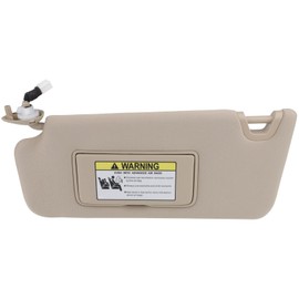 ECCPP 83280-TA0-A91ZB Left Driver Side Sun Visor with Mirror Fit for Honda for Accord 2008 2009 2010 with Sunroof (Gray)