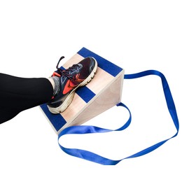 Trademark Innovations Calf Board Wedge Incline Slant Board Stretcher with Strap