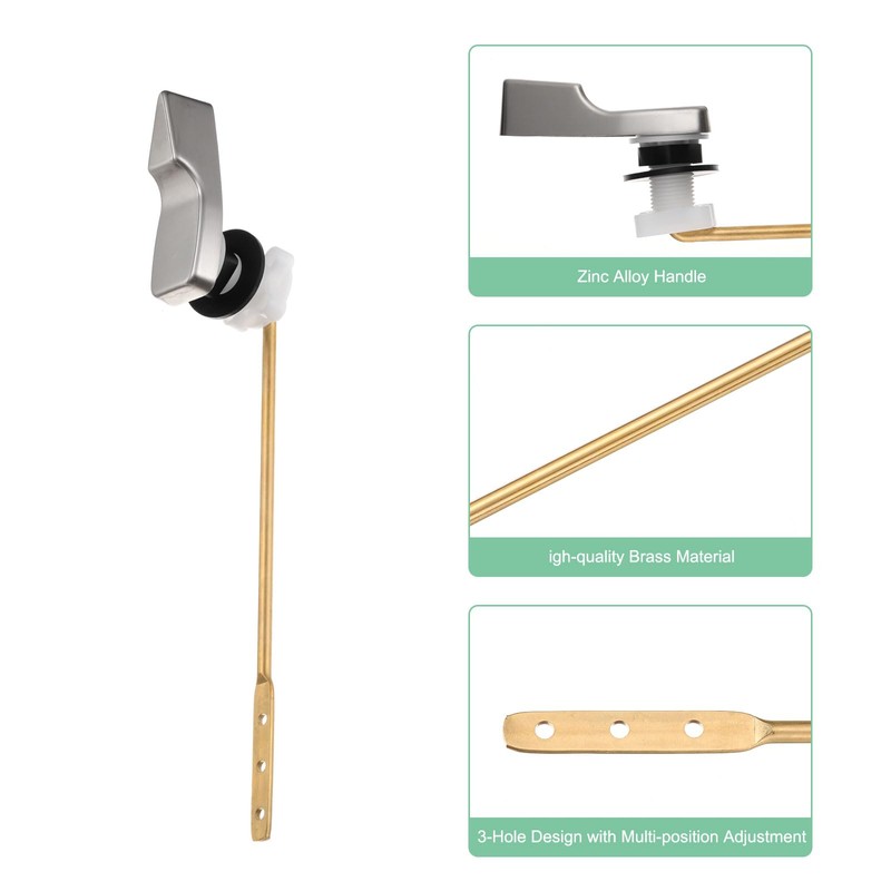 sourcing map Toilet Handle Replacement Kit, Universal Front Mount Toilet