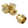 Feelers Brass Misting Spray Nozzle, 1/2" BSPF 3-Holes Atomizing Spray