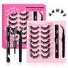 Wimpern Extensions Set 70Pcs Fluffy Künstliche Wimpern Cluster Lashes Extension