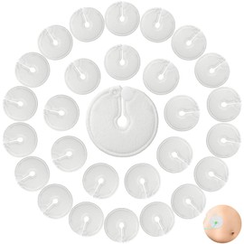 56 Pack G Tube Button Covers, 3 x 3 Inch Feeding Tube Pads, White G Tube Pads Holder Soft Absorbent Cotton Peritoneal Abdominal Dialysis Accessories for Nursing Care