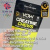 VOW Nutrition Creatine Chews,100 Flavoured Chews, Creatine Monohydrate, Convenient &