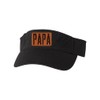 One Size Black Visor Papa Leather Patch Embroidered Visor Dad