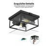 Craftersmark Outdoor Ceiling Light with Motion Sensor, Flush Mount Porch