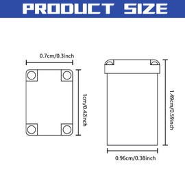 QBOONPT 10PCS 15 Amp Car Micro Cartridge Fuse Tap, Automotive Low Profile Mini Box Shaped Fuse Kit, Slow Blow FMM Mcase Type Fuses Replacement, Modification Accessories for Trucks, Cars and SUVs