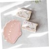 UTHCLO Elegant Shell Soap Dish Self Draining Ceramic Soap Holder