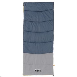 CORE 50 Degree Adult Sleeping Bag | Lightweight & Compact | Perfect for Indoor or Outdoor Use, Camping, Backpacking, Hiking, & Sleepovers | Ideal for Warm 3 Season Weather