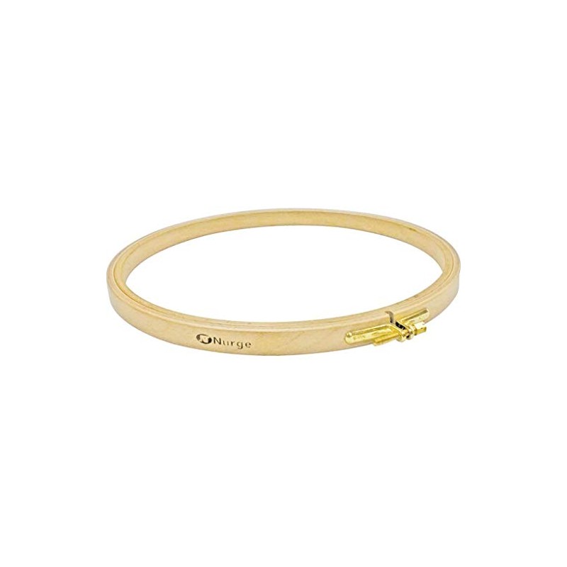 Nurge Premium Quality 16 mm Wood Embroidery Hoop, Cross Stitch