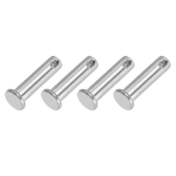 PATIKIL 8 x 30 mm Single Hole Clevis Pins, 4