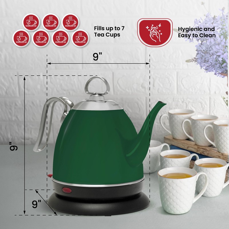Chantal Mia Electric Kettle, 32 oz (Green)