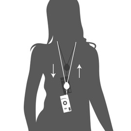 DECOPTY Retractable Neck Strap, Heart Neck Strap, Length 17.3 inches (44 cm), Smartphone Strap, Hanging Strap, Smartphone Shoulder Strap, Prevents Lost Objects, Mobile Strap, Employee ID (Pink), Pink