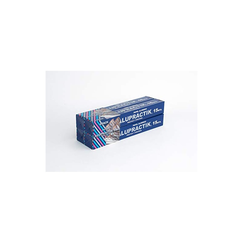 Generica - Alupractik - PAPEL ALUMINIO ALUPRACTIK 15 MTS (4