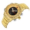 NAVIFORCE Men Sport Outdoor Waterproof Electronic Movement Analog Wristwatch (Gold)