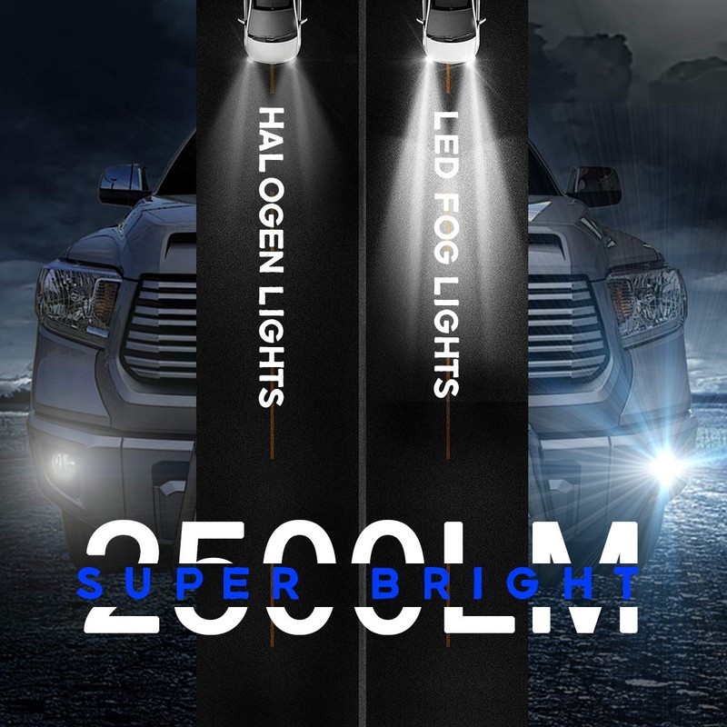 GXENOGO - Conjunto de luz antiniebla LED compatible con Tacoma
