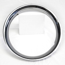 4-Pack of 15' Chrome Steel 1 1/2' Deep Wheel Rings