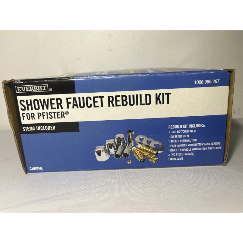 Everbilt 3-Handle Shower Valve Rebuild Kit with Ceramic Stems-10069652