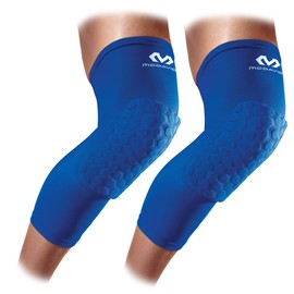 Knee Compression Sleeves: MCDAVID Hex Knee Pads Compression Leg Sleeve for Basketball, Volleyball, Weightlifting, and More - Pair of Sleeves, ROYAL, Adult: X-LARGE