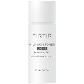 TIRTIR TIRTIR Milk Skin Rice Toner Light | Instant Hydration with 4% Niacinamide, Pantenol, Lightweight, Pore-Tightening, Vegan, Acne-Prone, Oily Skin, Fungal Acne Safe, Korean Skin Care, 0.67 Fl Oz