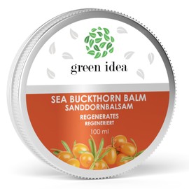 Green idea Sea Buckthorn Cream - Hand Cream Natural Cosmetics - Body Lotion - Moisturising Cream - Intensive Protection for Skin and Nail Bed - Regenerating and Soothing Effect 100 ml