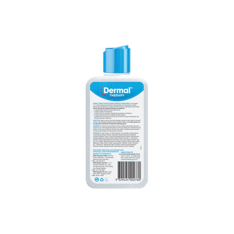 Dermal Therapy Hair Restoring Shampoo & Conditioner 210mL