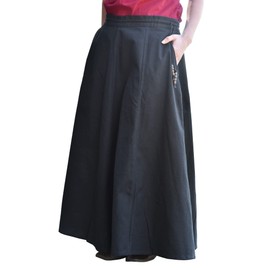 Battle-Merchant Medieval Skirt, Wide Flared, Various Colours, S - XXL - Medieval Clothing Maid - Viking Larp Women's Long - A-Line m