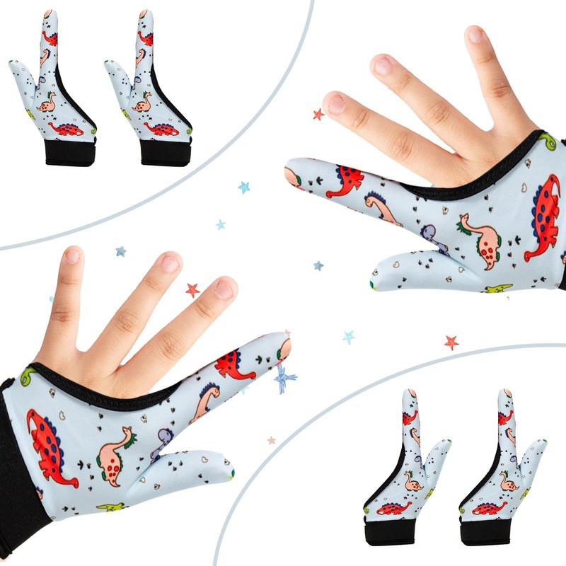 Kuskins 4 Pcs Thumb Sucking Guard Gloves for Kids Ages