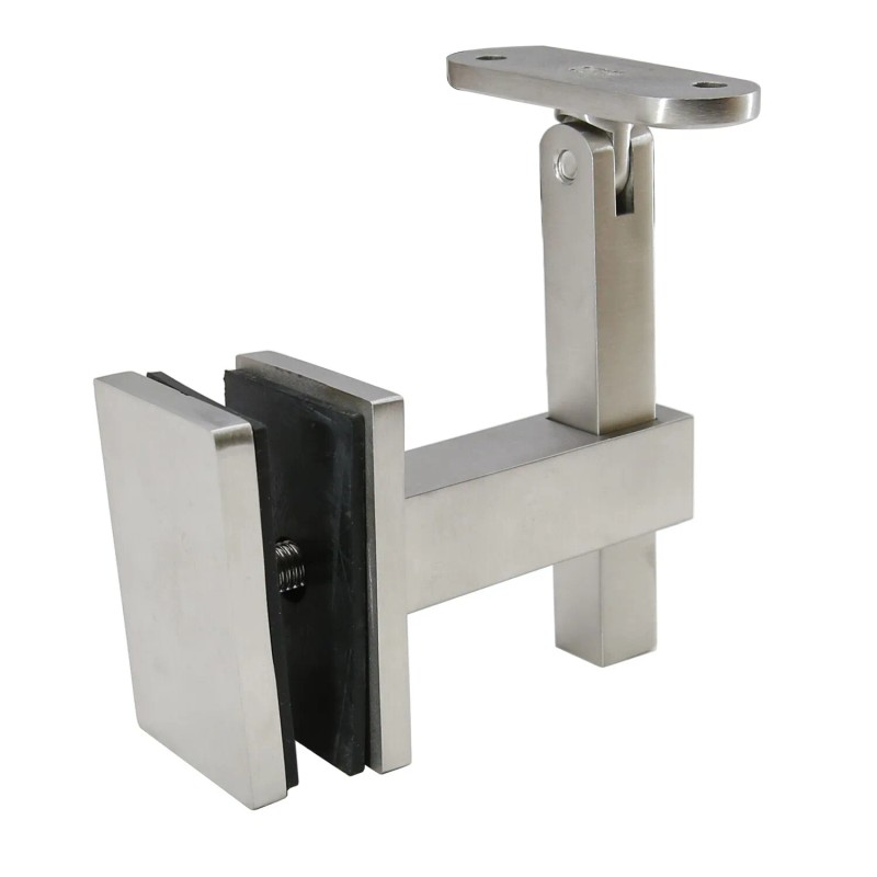 Top hardware Stainless Steel 316 Glass Mounted Adjustable Handrail Bracket