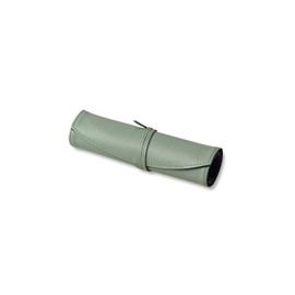 Business Leather Factory Roll Eyeglass Case, Genuine Leather, Roll Type, Eyeglass Case, Leather, Leather, mint grey
