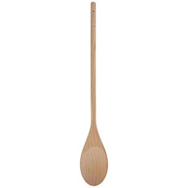 Vogue Wooden Spoon 35.5 cm/14 inch, Brown, Birch Wood, Wooden Spoon for Cooking, Suitable for Non-Stick Cookware, Professional & Home Kitchen Use, D773