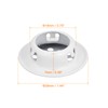 sourcing map 19 mm (3/4 inch) Round Soffit Ventilation Slot,