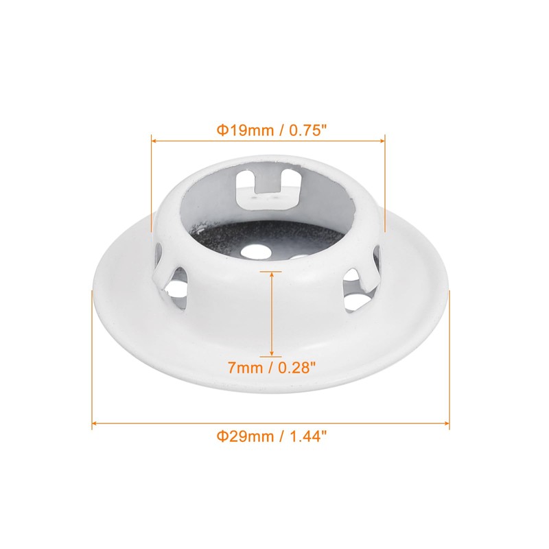 sourcing map 19 mm (3/4 inch) Round Soffit Ventilation Slot,