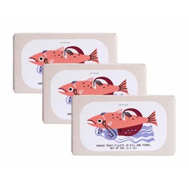 Jose Gourmet Cold-Smoked Trout Fillets in Dill and Fennel, 90g 3-Pack